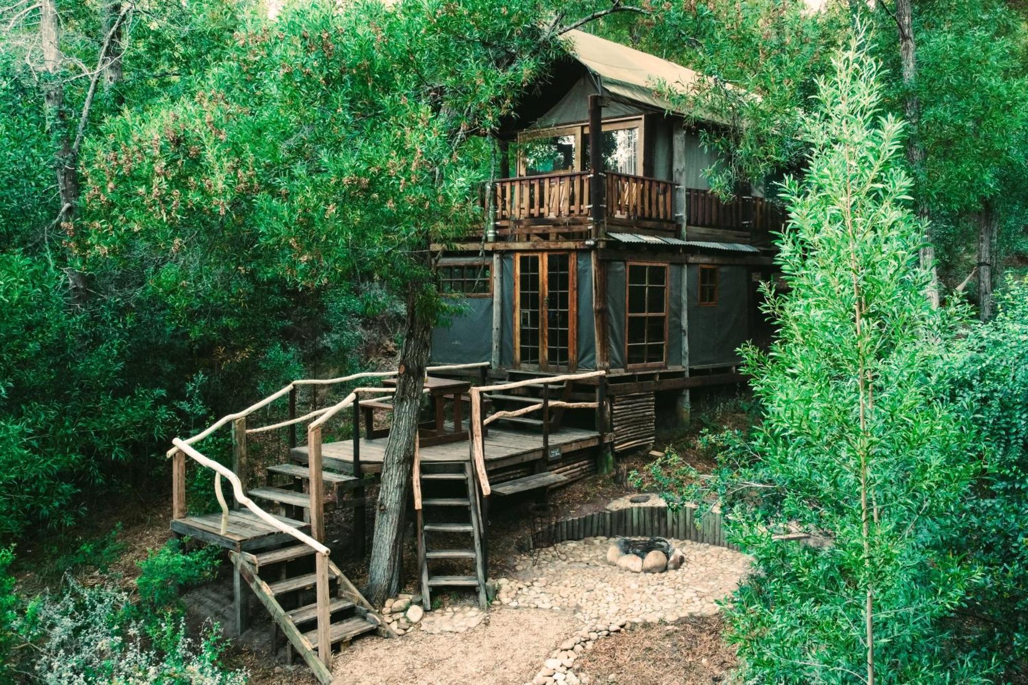 Fernhill Tented Treehouses Rheenendal Exterior foto